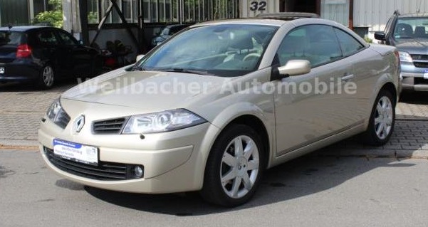 Left hand drive RENAULT MEGANE CC 2.0 PRIVILEGE